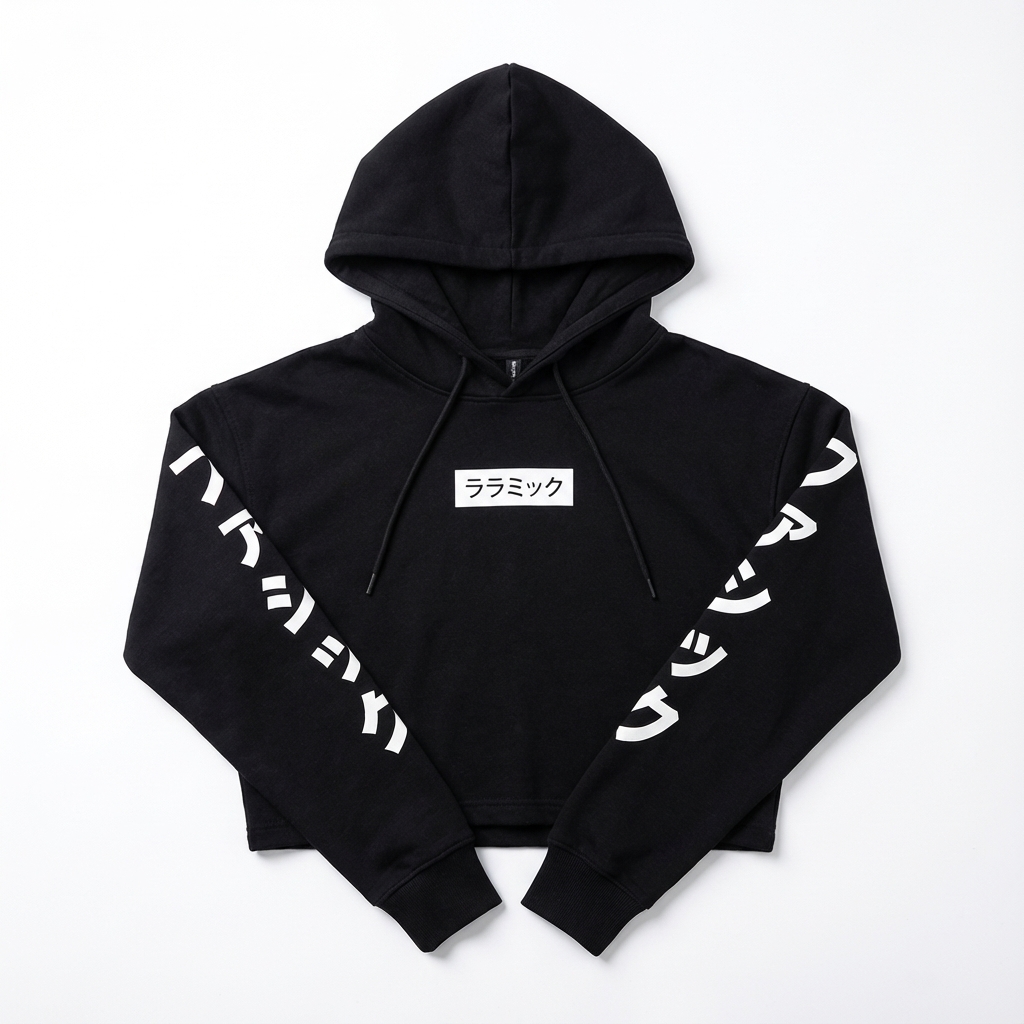 AI model in a pink look.